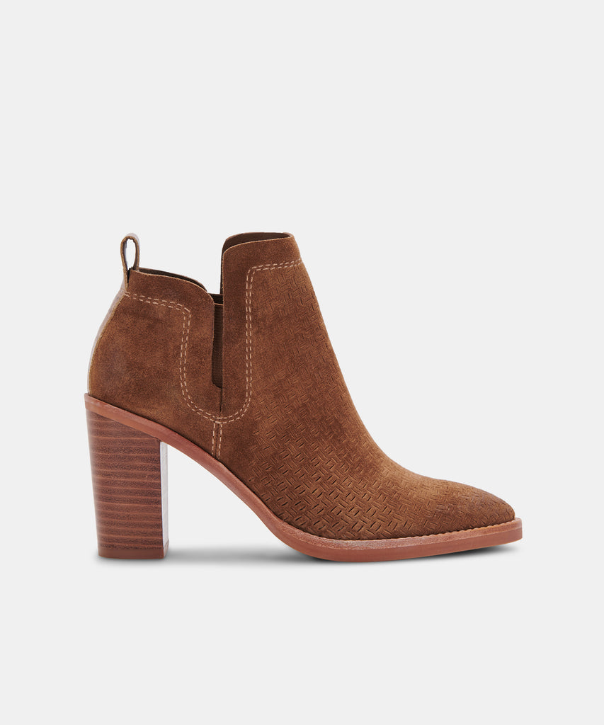 SIRANO BOOTIES DK BROWN SUEDE– Dolce Vita 6596522672194