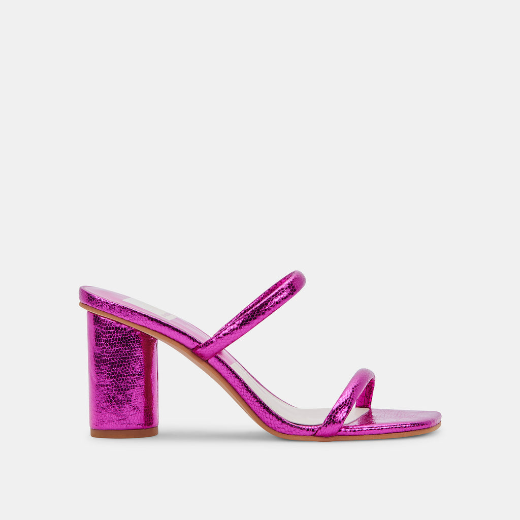 NOLES Heels Electric Pink Stella | Women's Chunky Round Heels– Dolce Vita 6771348144194