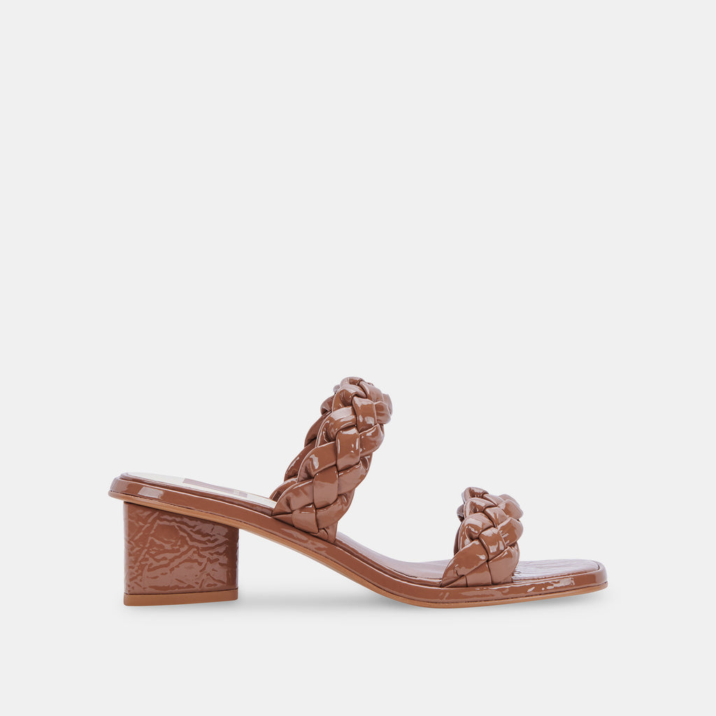 RONIN Sandals Taupe Patent Stella | Taupe Patent Braided Sandals– Dolce Vita 6814326718530