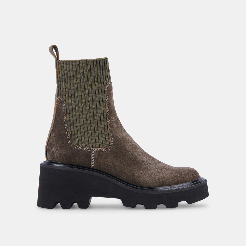 HOVEN H2O BOOTS OLIVE SUEDE– Dolce Vita 6815667945538