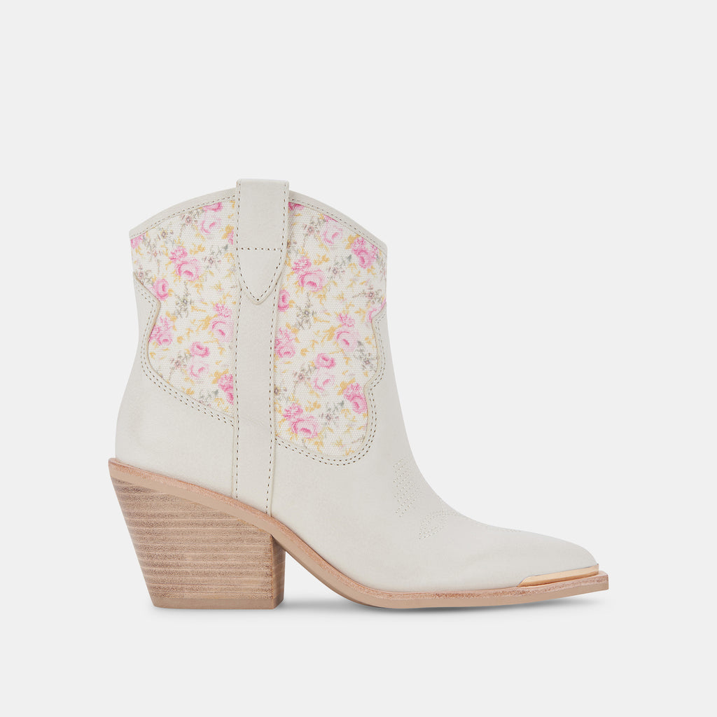 NASHE Booties Pink Floral Nubuck | Pink Floral Nubuck Western Boots– Dolce Vita 6875564703810