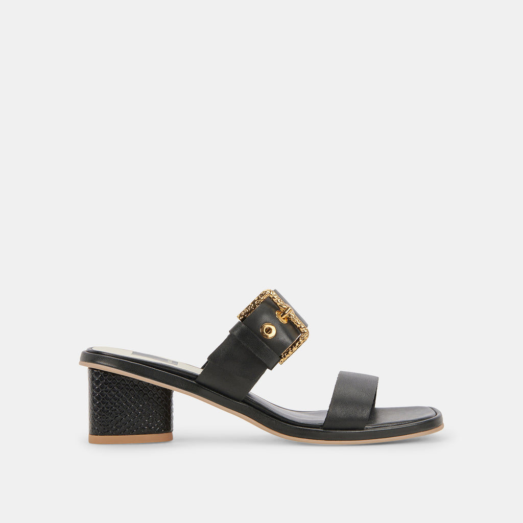 RIVA Sandals Black Leather | Women's Leather Sandals– Dolce Vita 6876238250050