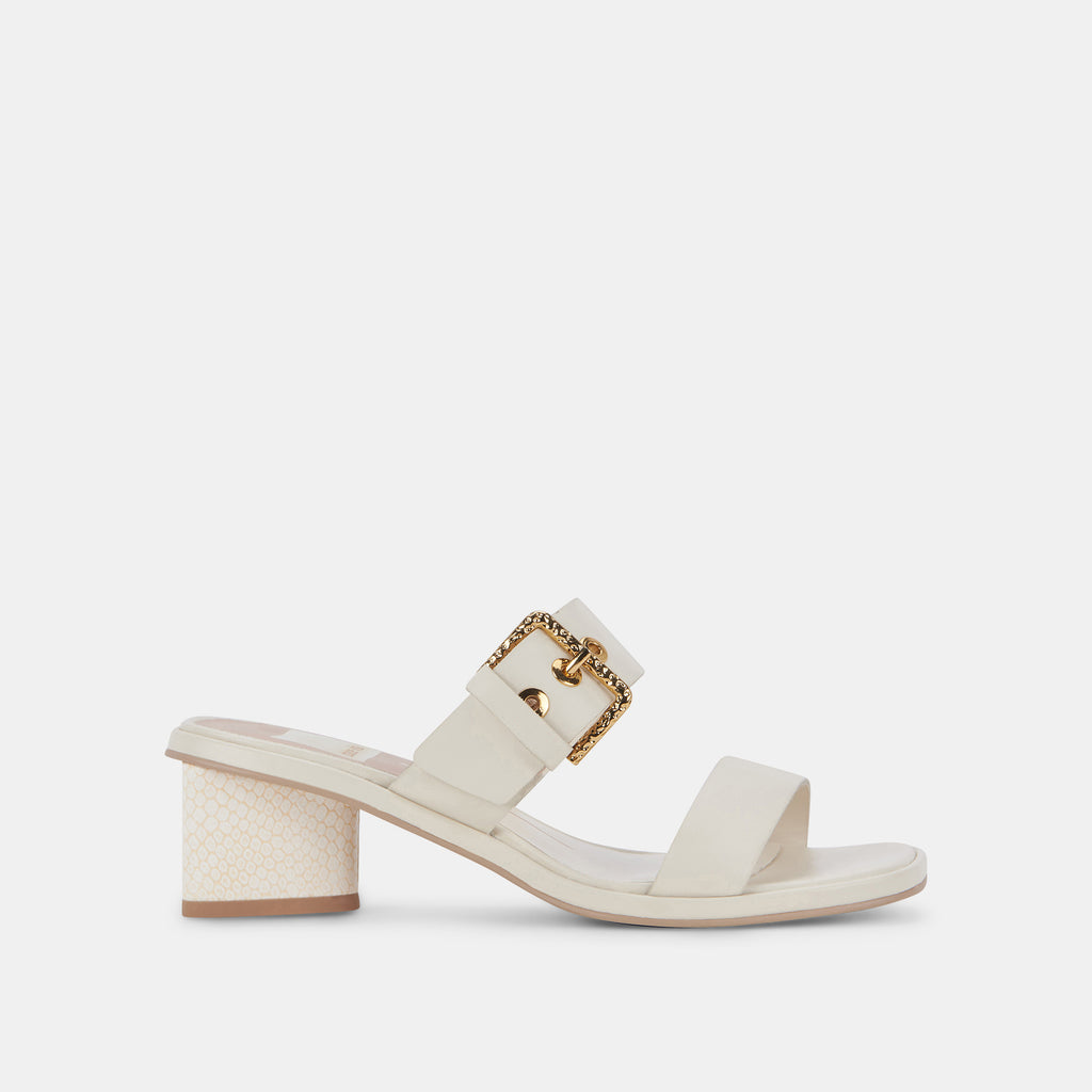 RIVA Sandals Ivory Leather | Women's Leather Sandals– Dolce Vita 6876238413890