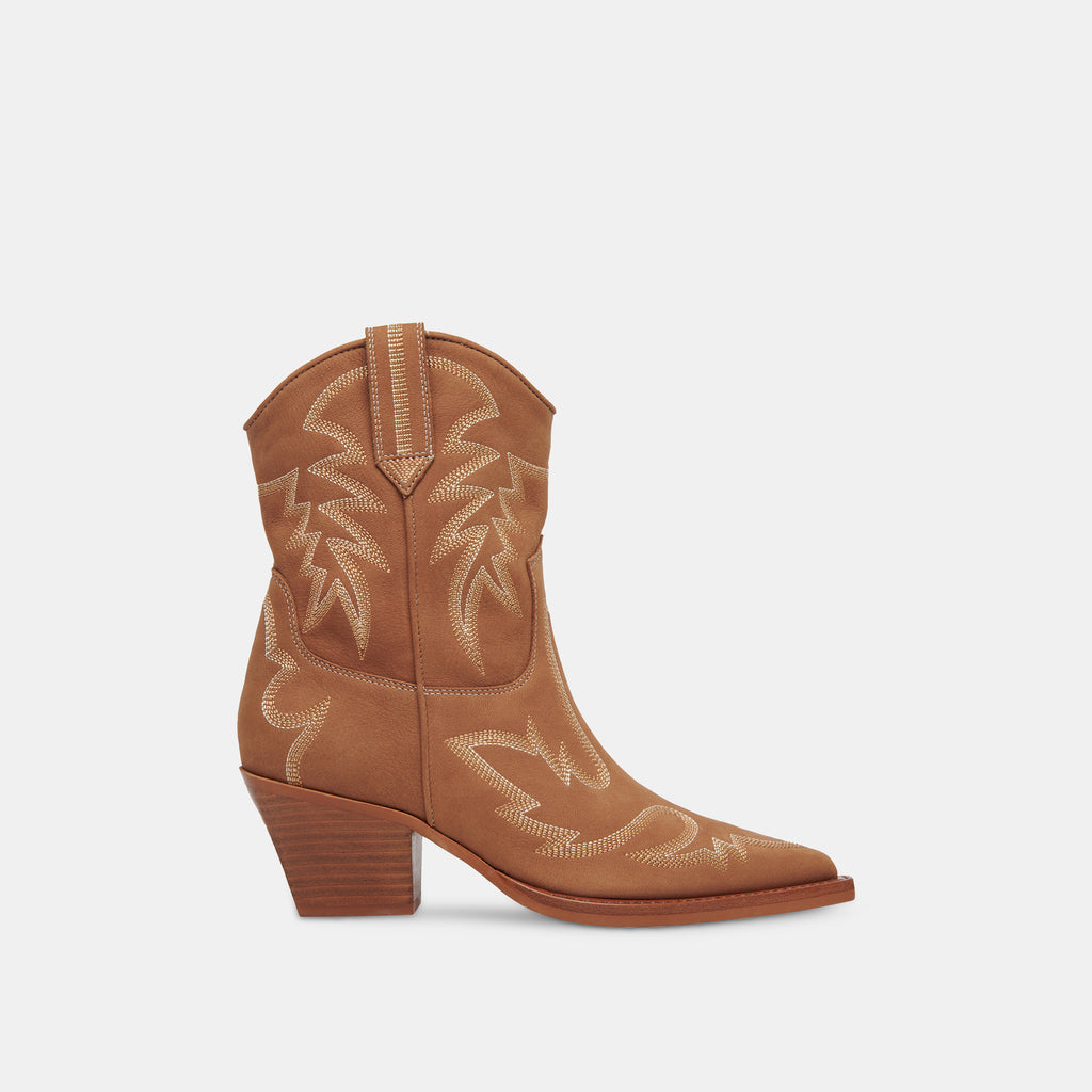 Runa Boots Whiskey Nubuck | Women's Western Boots In Whiskey Nubuck– Dolce Vita 6908079767618