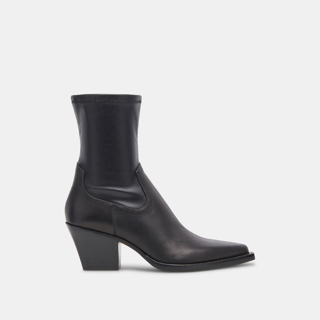Rutger Boots Black Leather | Women's Black Leather Mid-Ankle Boots– Dolce Vita 6908079898690