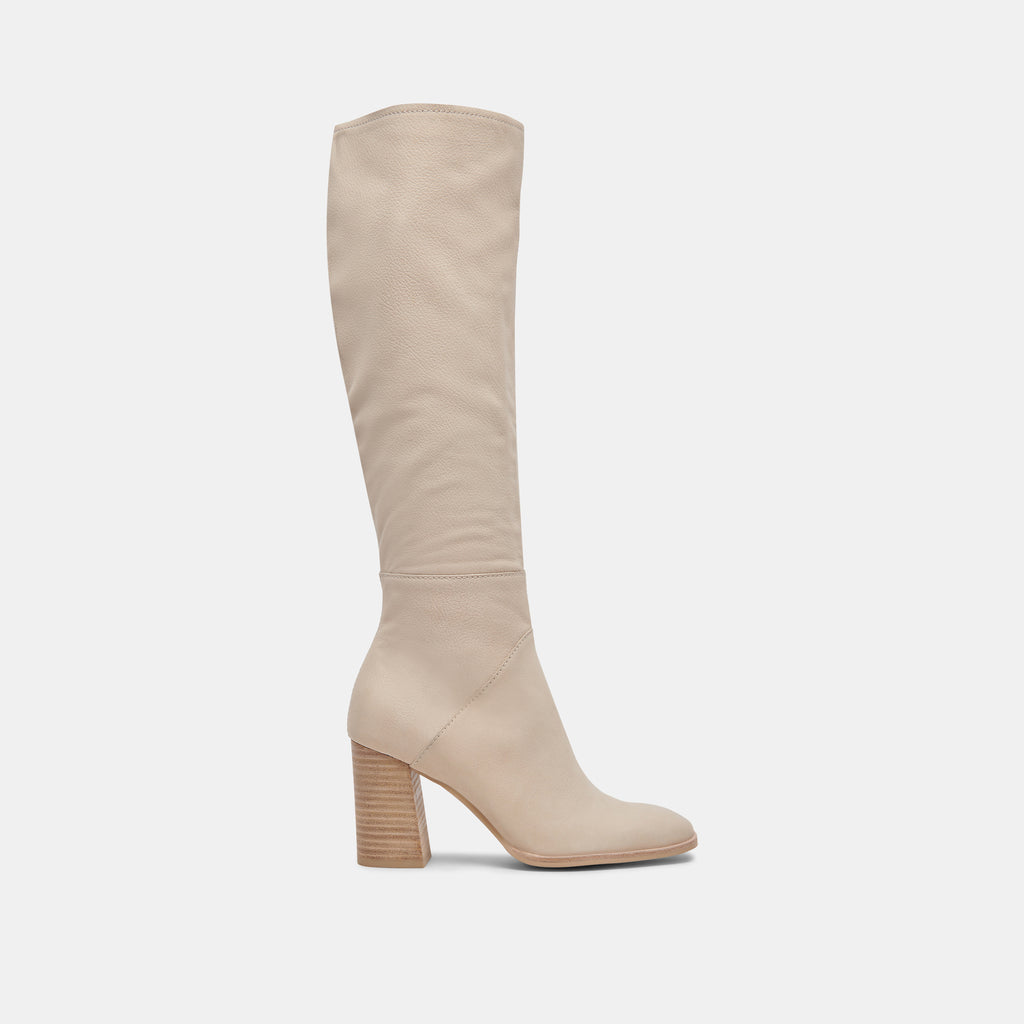 FYNN Wide Calf Boots Sand Nubuck | Sand Nubuck Knee-High Boots– Dolce Vita 6943099158594